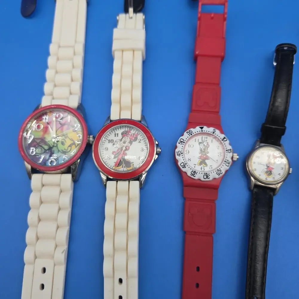 Lot of 16 Character Watches Disney Mickey Minnie Tinker Bell Pooh Untested